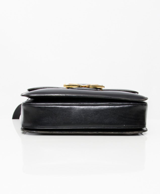 Delvaux Black Double D Cross Body Bag Excellent état à Antwerp, BE