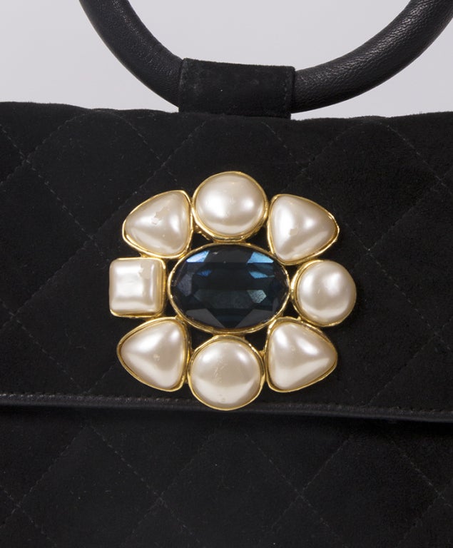 Women's Rare Chanel Suede Evening Bag