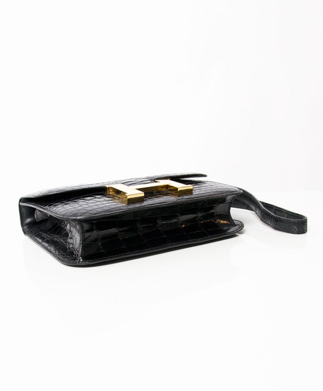 Hermes Black Constance Bag Alligator 23 2