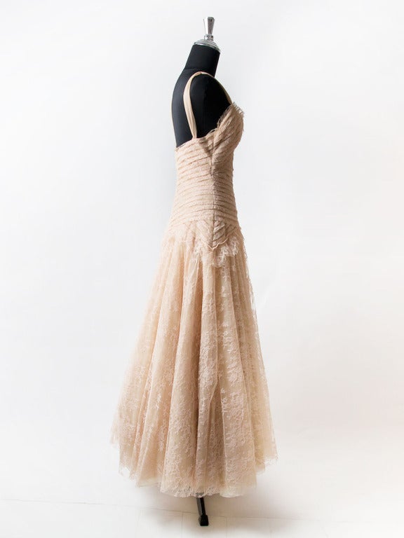Vera Wang Blush Couture Dress In Excellent Condition In Antwerp, BE