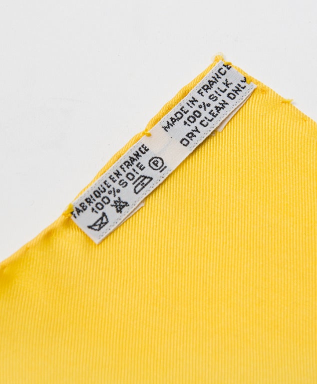 Hermes Yellow Silk 