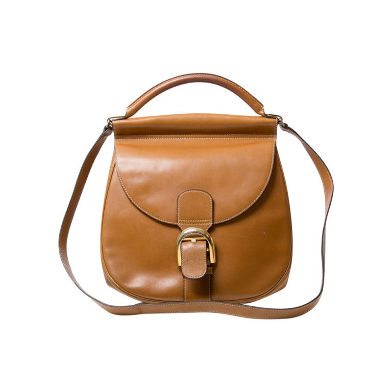 Delvaux Cognac Boxcalf Bag