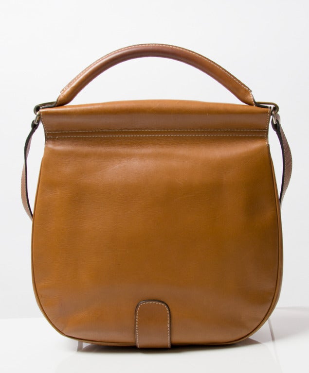 Delvaux Cognac Boxcalf Bag In Good Condition In Antwerp, BE