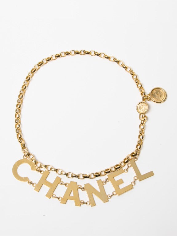 Chanel Letter Charm Belt at 1stDibs | chanel letter belt, chanel charm ...