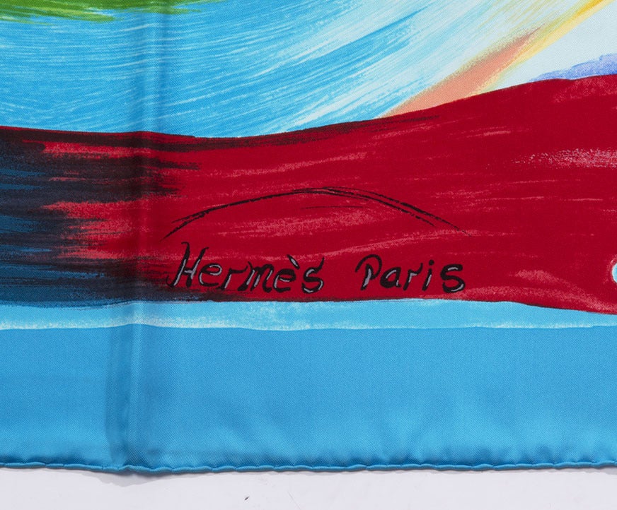 Hermes Carré twill silk