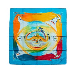 Hermes Carré twill silk