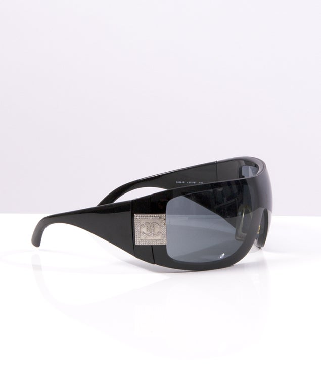 Chanel Black Sunglasses at 1stdibs