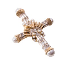 Givenchy Femme Cross Brooch