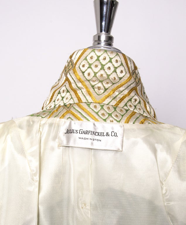 Julius Garfinckel & Co Silk Evening Coat In Excellent Condition In Antwerp, BE