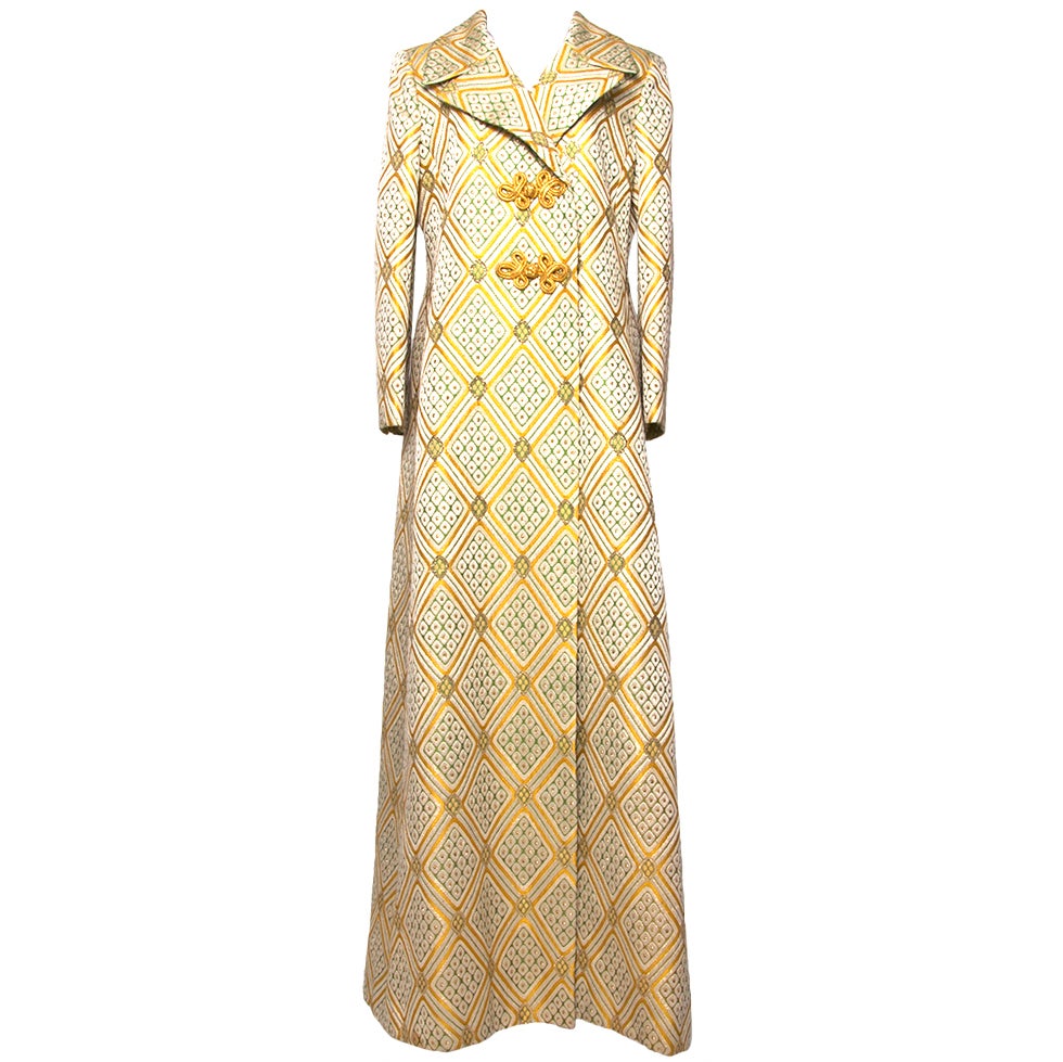 Julius Garfinckel and Co Silk Evening Coat at 1stdibs