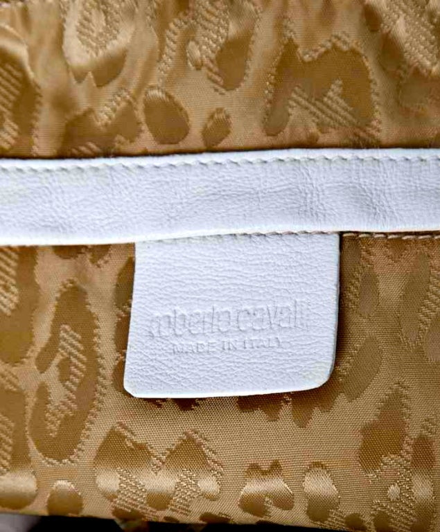 Roberto Cavalli fringed leather shoulder bag 3