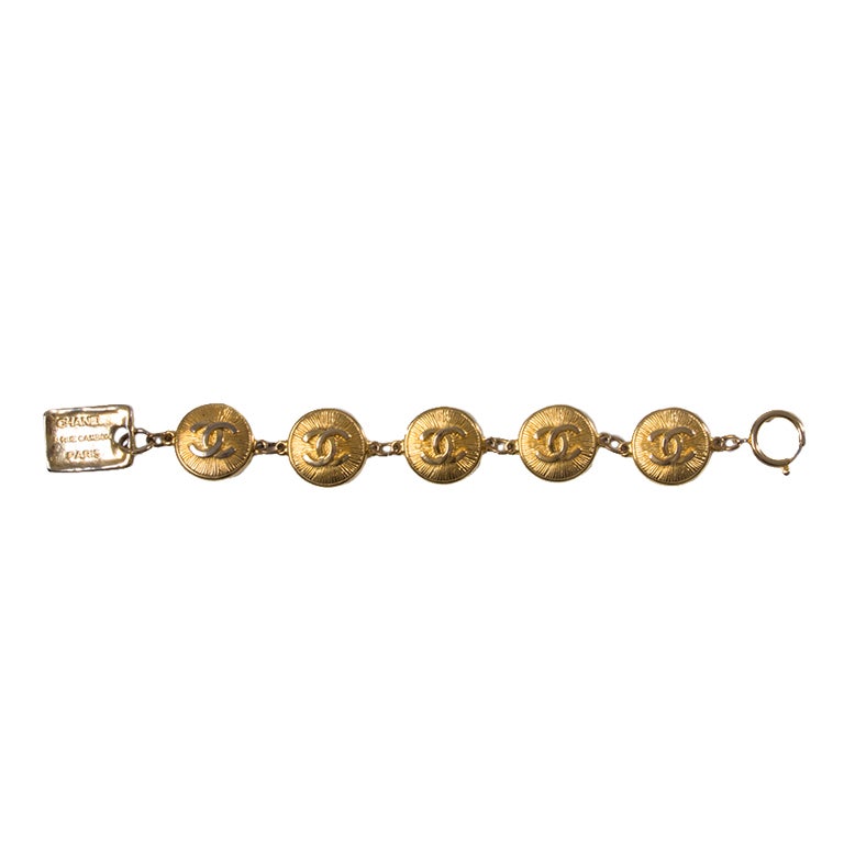 Chanel Gold Logo Bracelet