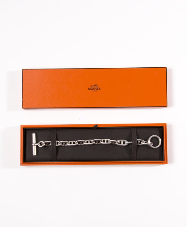 Hermes Chain D'Ancre Bracelet Silver