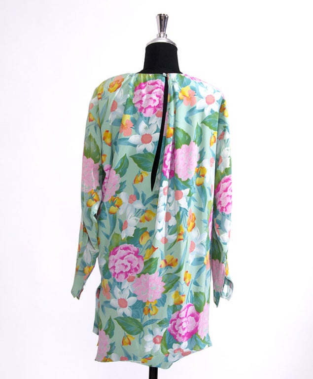 Ungaro Silk Pastel Dress at 1stdibs