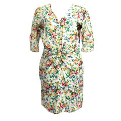 Ungaro White Flower Dress 12