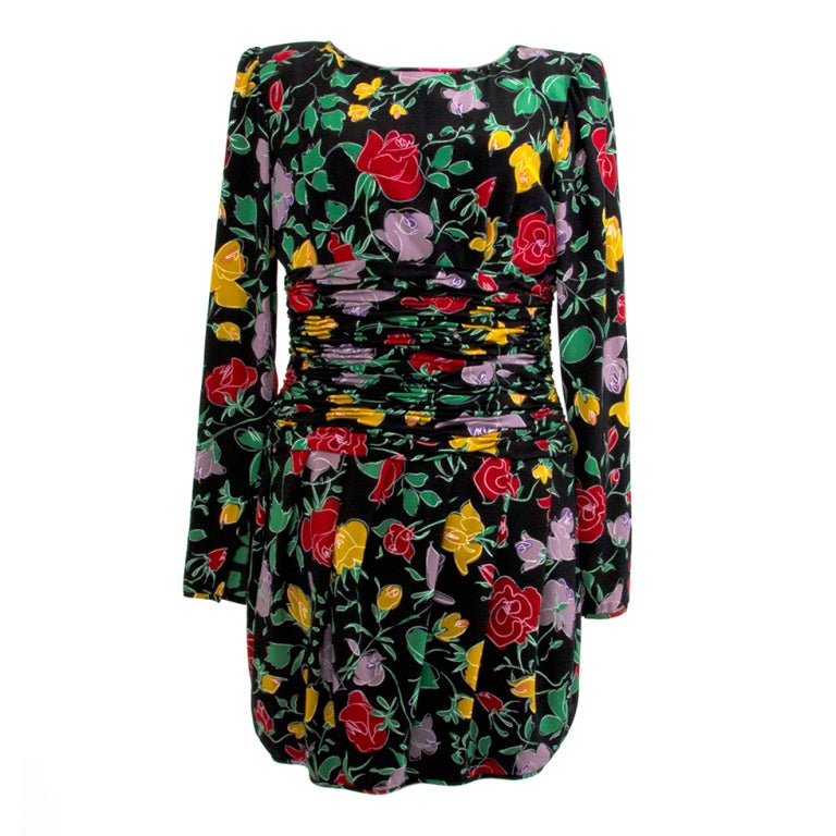 Vintage Ungaro  Dress (black & roses)