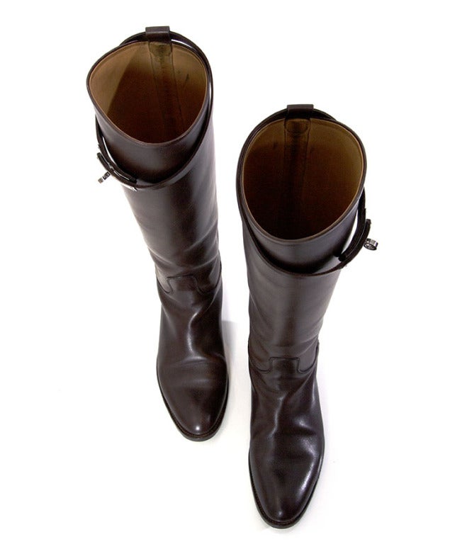 Hermes Riding Boots Mocca 36, 5 2