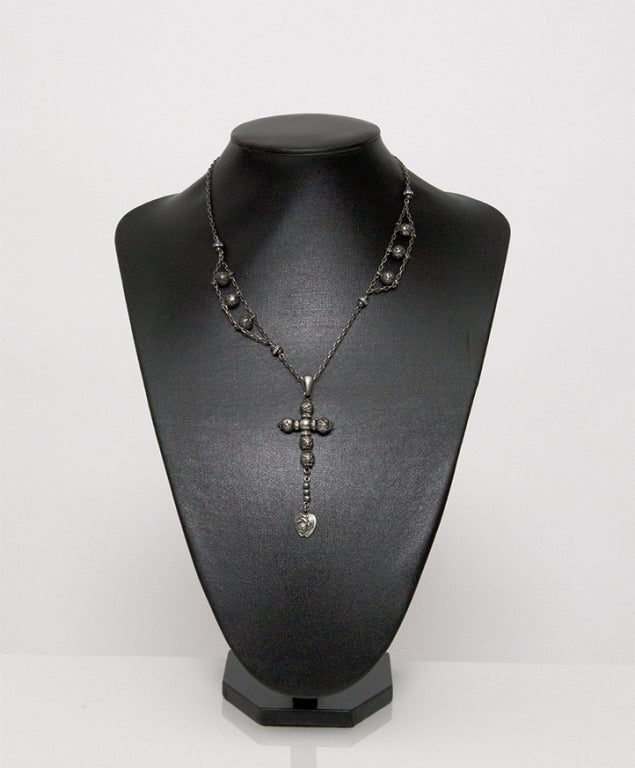 Women's Dolce Gabbana Silver Cross Necklace