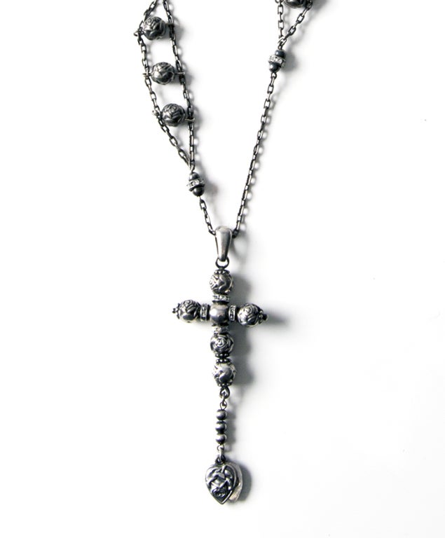 Dolce Gabbana Silver Cross Necklace 1