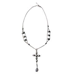Dolce Gabbana Silver Cross Necklace