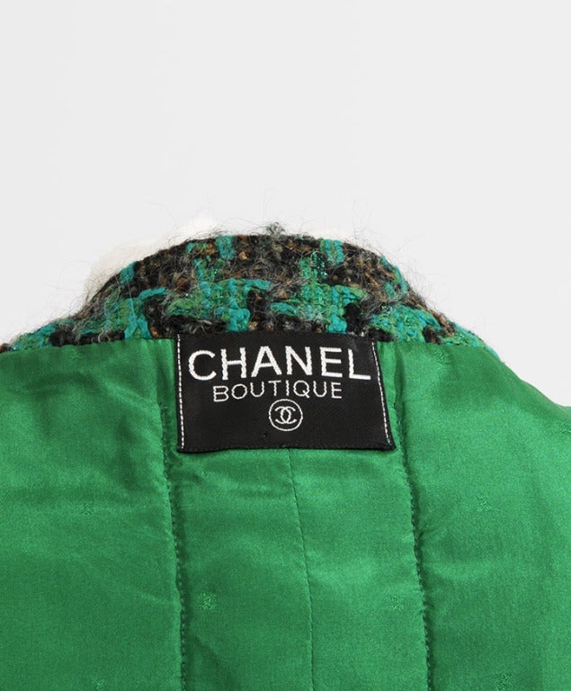 Chanel Wool Open Front Vest 3