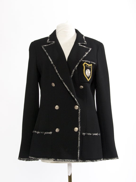 Chanel Vest 2005 C the devil wears Prada Coco Black at 1stDibs chanel devil wears prada jacket devil wears prada chanel jacket chanel boots devil wears prada