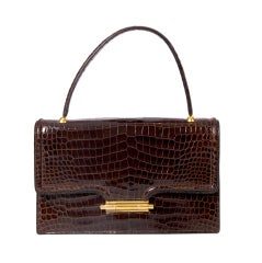 Vintage HERMES MEPHISTO CROCODILE BAG