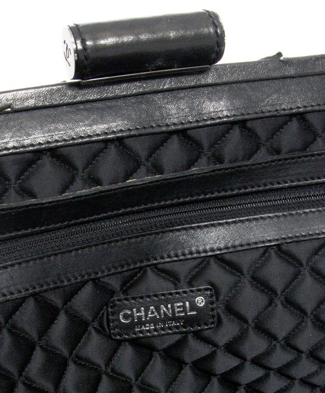Chanel Black Logo Doctor's Bag Satchel 1