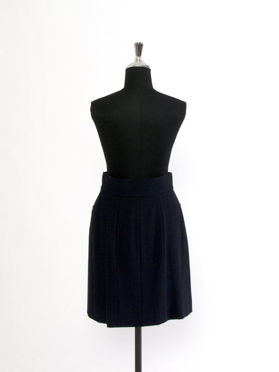 Chanel Dark Blue Skirt 1