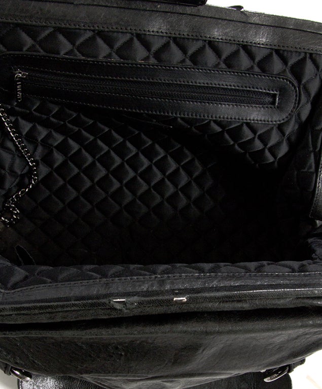Chanel Black Logo Doctor's Bag Satchel 3