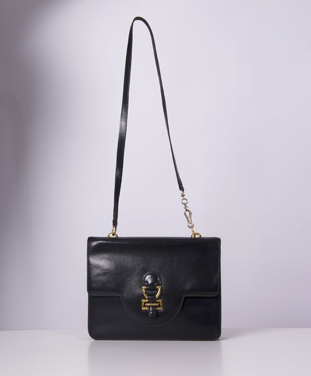 HERMES Sandrine Navy Shoulder Bag at 1stdibs  
