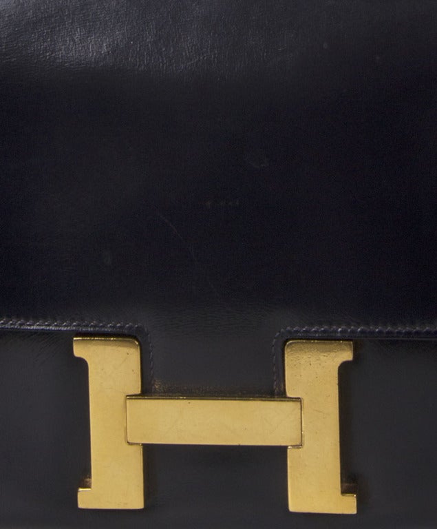 HERMES CONSTANCE NAVY BLUE BAG For Sale 1