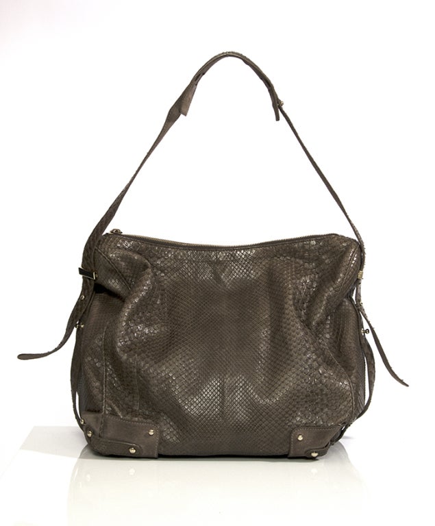 Women's  Armani Snakeskin dark brown handbag