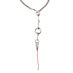 Hermes necklace with equestrian detailing