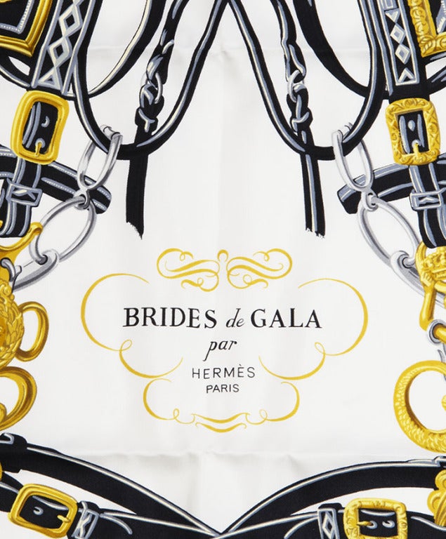 Hermes Carré silk scarf "Brides de Gala" at 1stDibs