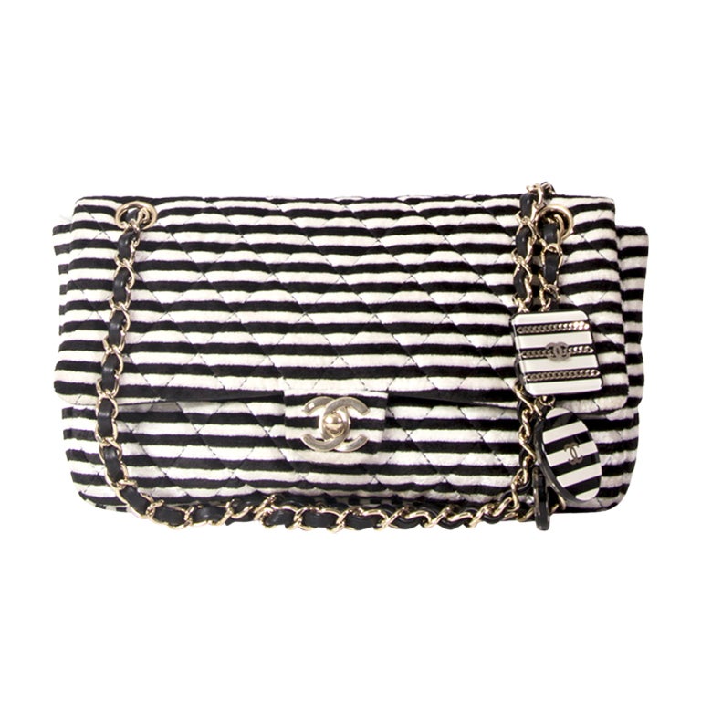 CHANEL STRIPED 2.55 BAG LIMITED EDITION