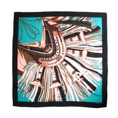 Hermes big Cashmere  scarf "F. de la Perriere"