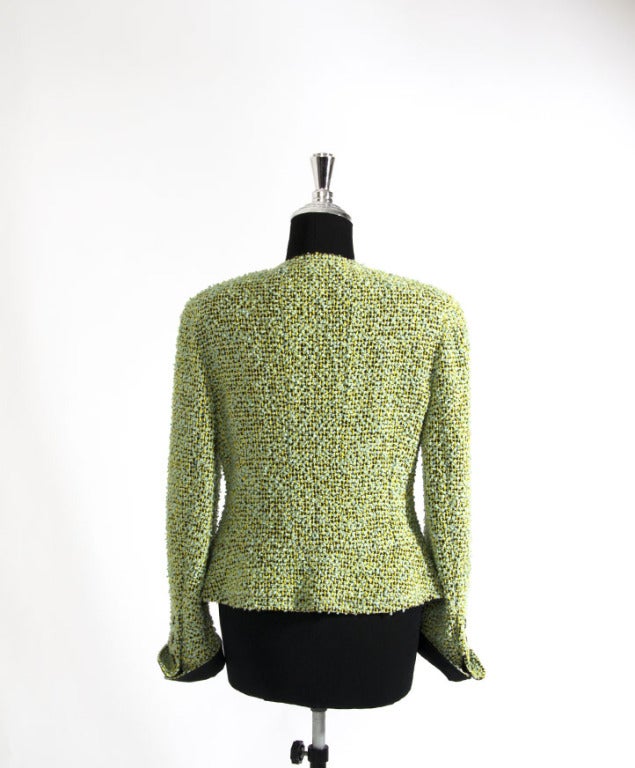 Women's Chanel Wool Skirt Suit Tailleur Lime - Jade