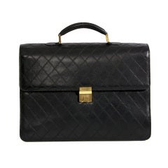 Chanel Vintage Quilted Lambskin Classic Executive Briefcase Bag