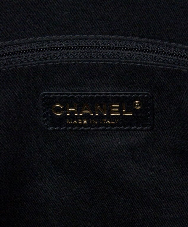 Chanel Large Tote Collection Spring/Printemps 2013 Black Grained 3