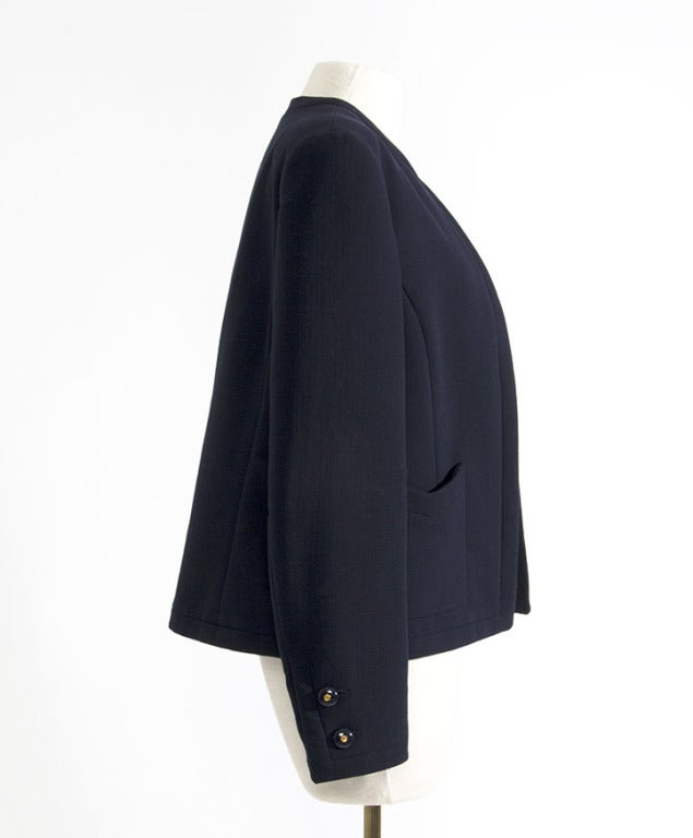 black and slate blue tweed comprising jacket