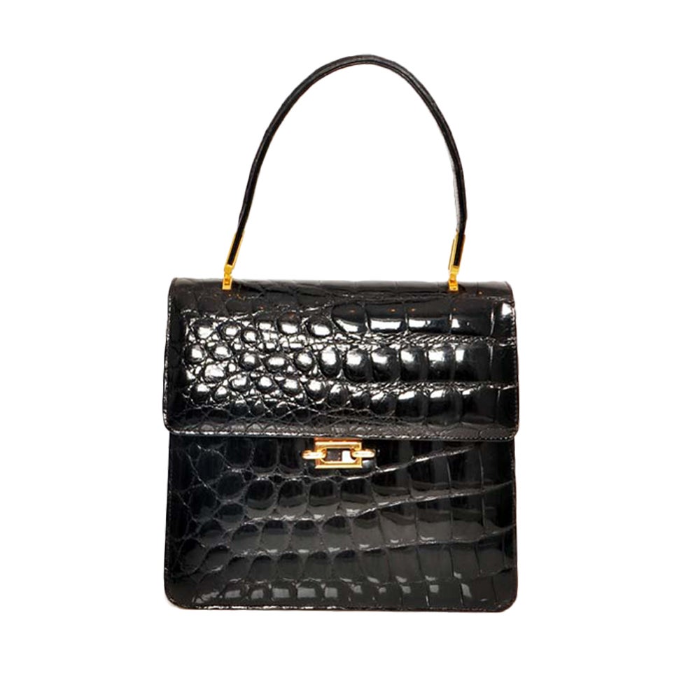 Rare Crocodile handbag at 1stdibs