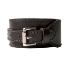 Louis Vuitton Leather Wristband Slave Bracelet