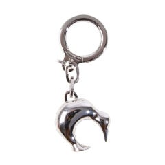 Collector's Item: Archival Louis Vuitton Silver KeyChain