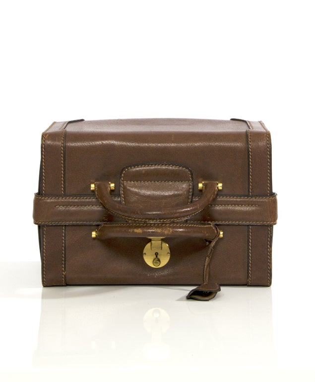 Women's or Men's Gucci Doctor's Case Bag Cognac Brown Leather