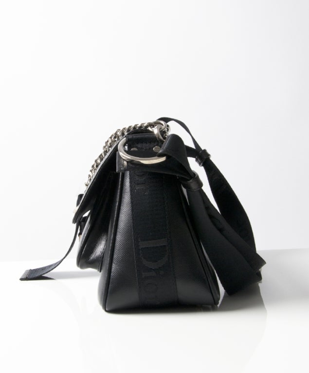 Women's Christian Dior Black Saddle Bag