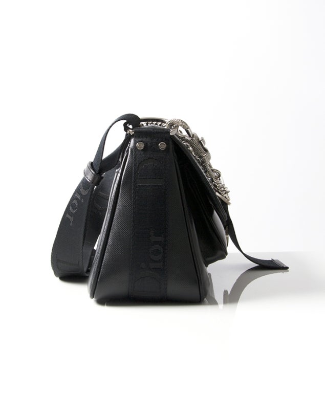 Christian Dior Black Saddle Bag 1