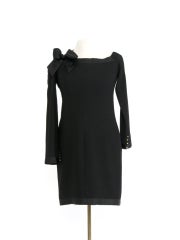 Chanel Asymmetric Black Dress Bow Chanel Asymmetric Black Dress Bow