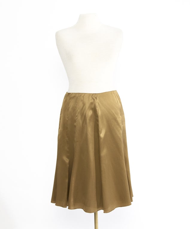 Chanel Champagne skirt and blouse 3