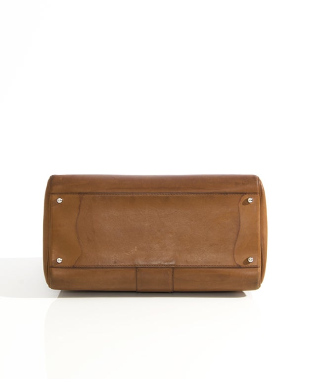 Delvaux Brillant MM Cognac Bridon Leather Handbag 2